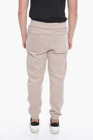 EMPORIO Cotton Blend Sweatpants with Visible Stitchings