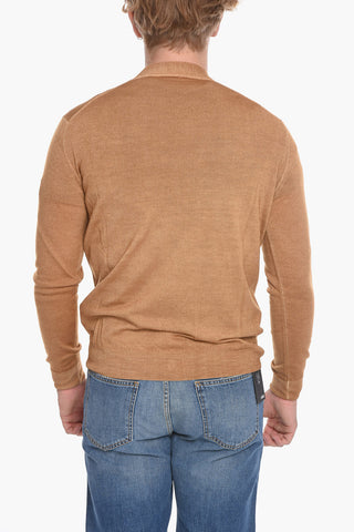 Virgin Wool Buttoned Cardigan