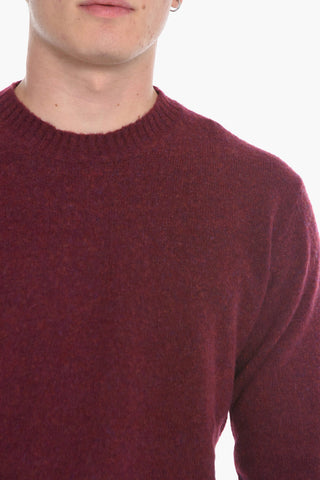 Maglia Girocollo in Lana Vergine con Toppe