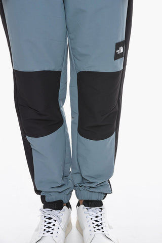 Two-Tone Nylon Track Pants with Drawstring on the Waist