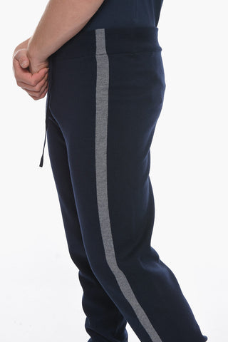 STYLE & FREEDOM Contrasting Band Knitted Sweatpants