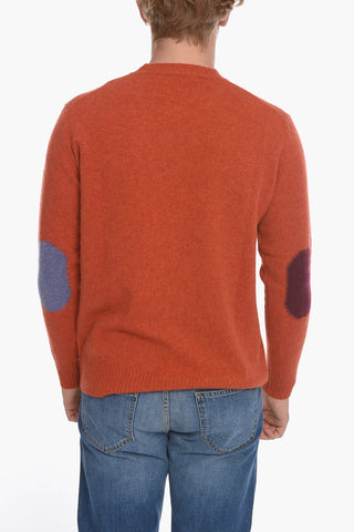 Crewneck Sweather with Patches on the Sleeves