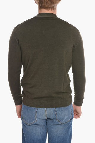 Virgin Wool Plain Cardigan