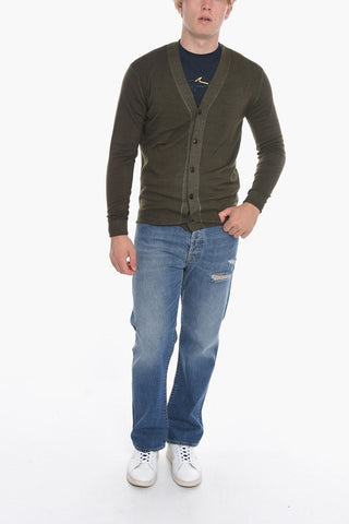 Virgin Wool Plain Cardigan