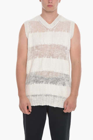 Linen Blend See Through Tank Top