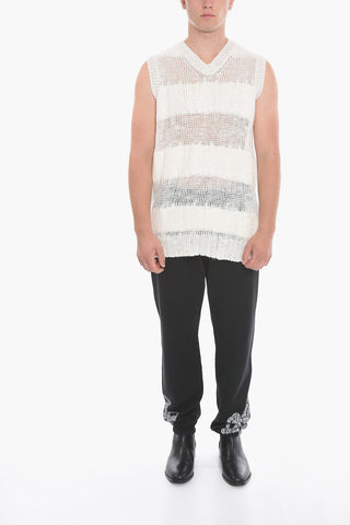 Linen Blend See Through Tank Top