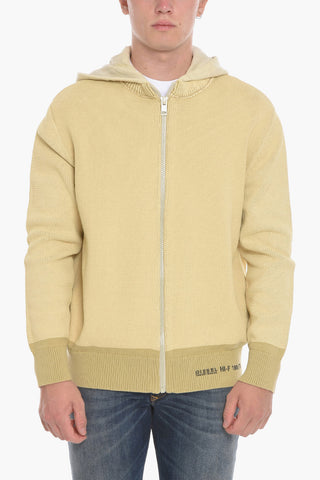 K-ONNOR Knitted Hoodie Sweatshirt with Zipped Closure