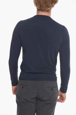 T-Shirt a Maniche Lunghe con Stampa in Velour