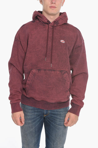 D-UM-RIB-NE FELPA Hoodie Sweatshirt with Embroiedered Logo