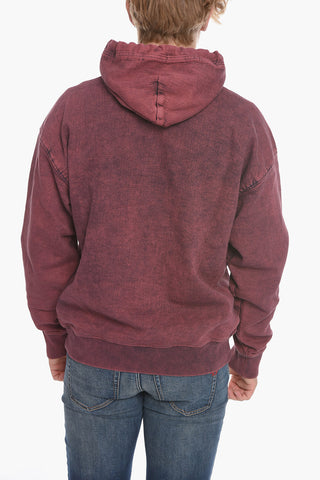 D-UM-RIB-NE FELPA Hoodie Sweatshirt with Embroiedered Logo