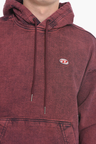 D-UM-RIB-NE FELPA Hoodie Sweatshirt with Embroiedered Logo