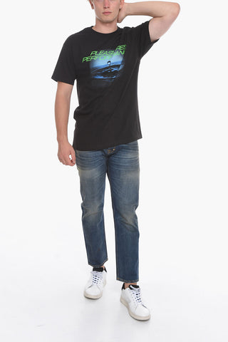 Maxi Printed Frontal Crew-Neck T-shirt