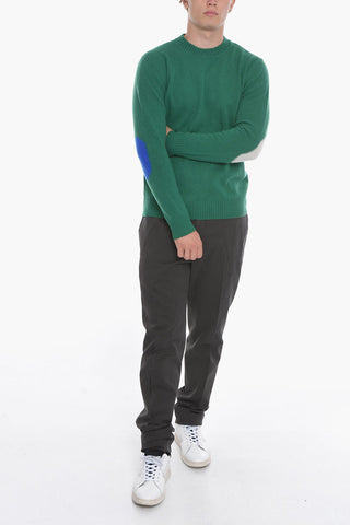 Crewneck Sweather with Patches on the Sleeves