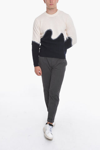 Two-toned Sweather with Contrasting Detailing