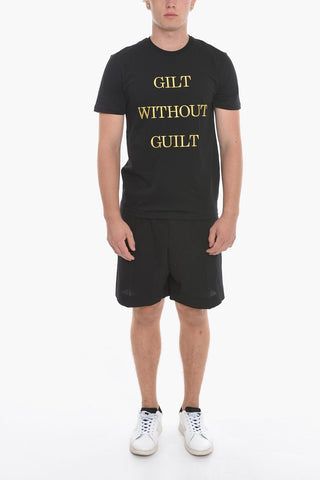 COUTURE! Crew Neck GUILT T-Shirt with Lurex Embroiderey