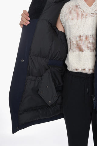 Down KINGSLEY Parka with Faux-furred Hood