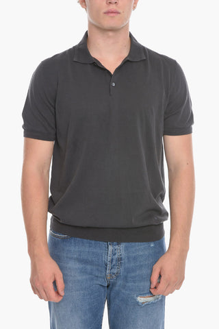 ID Polo in Cotone con Logo Ricamato