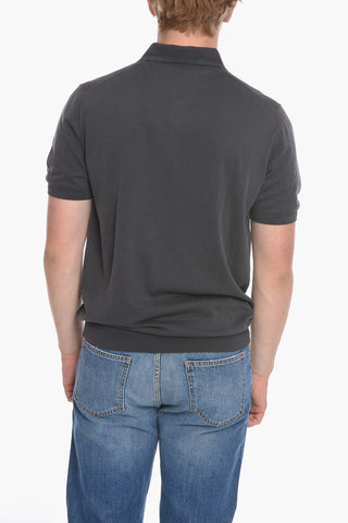 ID Polo in Cotone con Logo Ricamato