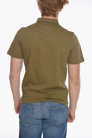 Button-down Piquet Cotton Polo