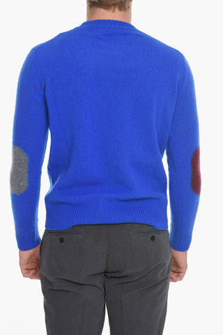 Crewneck Sweather with Patches on the Sleeves
