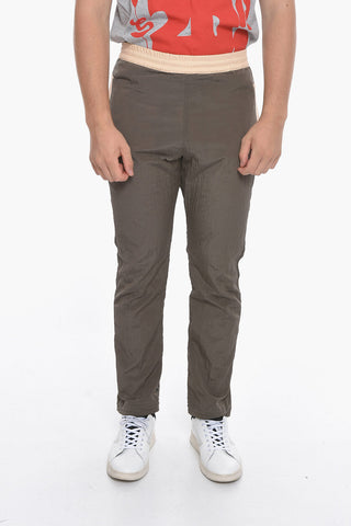 Rip Stop Checked Bjarkan Pants with Drawstring on the Waist