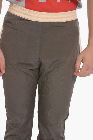 Rip Stop Checked Bjarkan Pants with Drawstring on the Waist