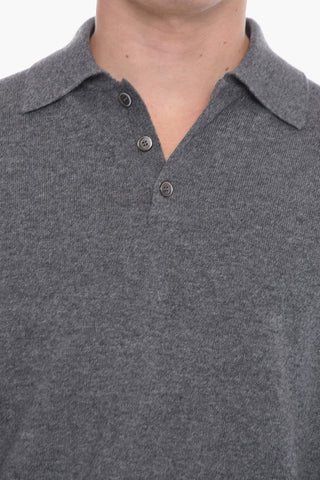 Maglia in Cashmere con Collo a Polo