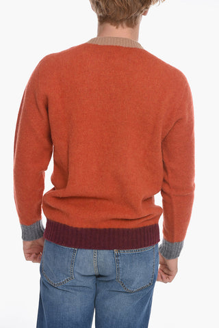 Crewneck Sweather with Contrasting Trims