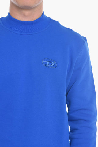 Brushed Cotton S-NORIS Crewneck Swaetshirt With Embroidered Logo