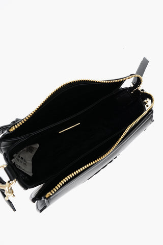 JEANS COUTURE Faux Leather Crossbody Bag with Embossed Logo