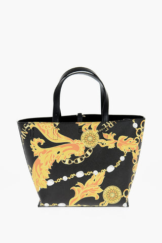 JEANS COUTURE Reversible Faux Leather Tote Bag