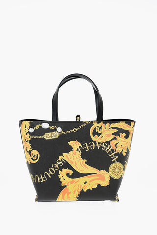 JEANS COUTURE Reversible Faux Leather Tote Bag