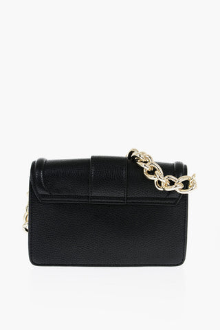 JEANS COUTURE Borsa a Tracolla in Ecopelle Martellata con Maxi Fibbia Dorata