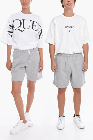 Fleeced Cotton UNISEX Shorts with Drawstring Waist