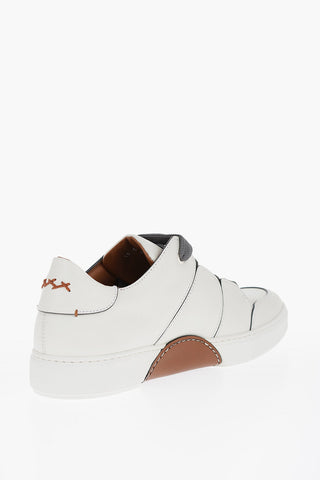 LUXURY Leather Low Sneakers TIZIANO