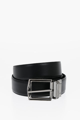 Cintura Reversibile in Pelle 35mm
