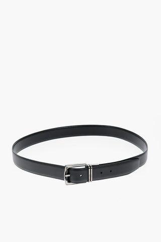 Cintura Reversibile in Pelle 35mm