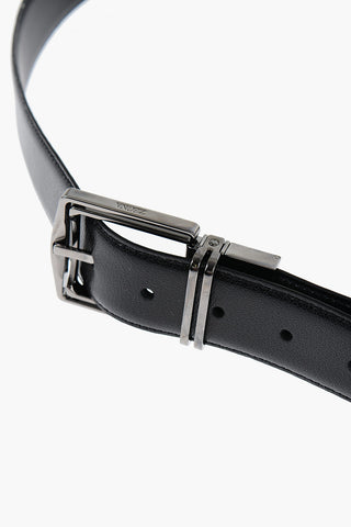 Cintura Reversibile in Pelle 35mm