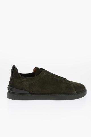 Sneakers Basse TRIPLE STITCH in Camoscio