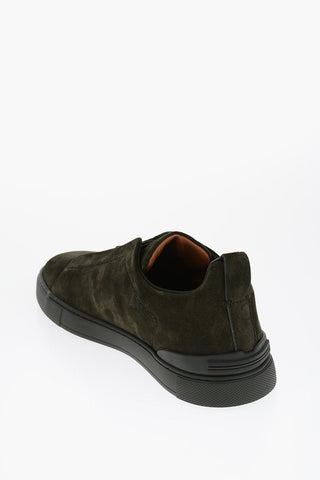 Sneakers Basse TRIPLE STITCH in Camoscio