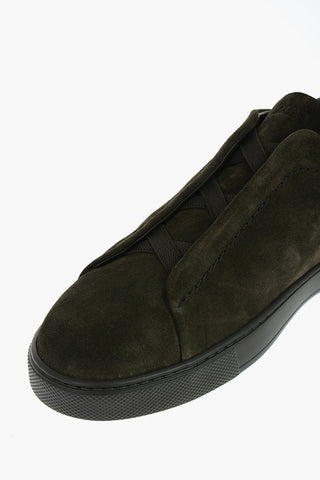 Sneakers Basse TRIPLE STITCH in Camoscio