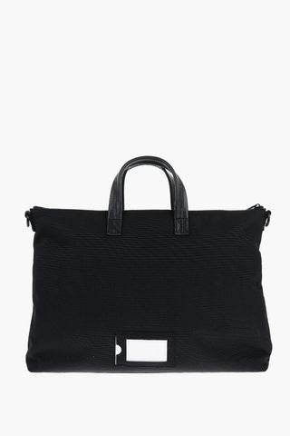 Multi-Pocket Business Bag with Leather Trims