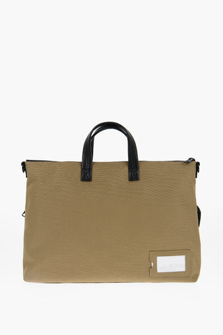 Multi-Pocket Business Bag with Leather Trims