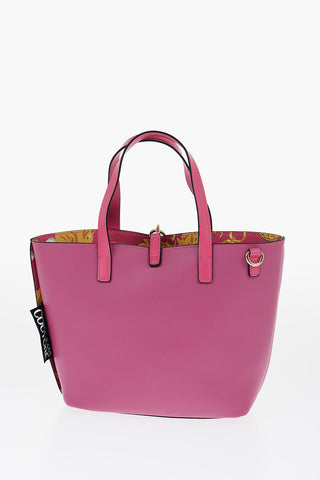JEANS COUTURE Reversible Faux Leather Tote Bag