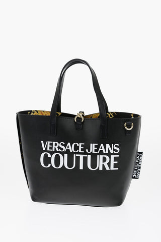 JEANS COUTURE Reversible Faux Leather Tote Bag