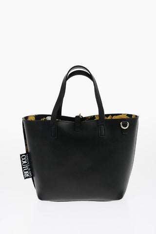 JEANS COUTURE Reversible Faux Leather Tote Bag