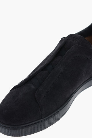 Sneakers Basse TRIPLE STITCH in Camoscio