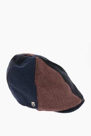 Two-Tone Virgin Wool Flat Hat