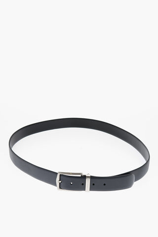 Leather Belt with Interchangeable Buckles 35mm