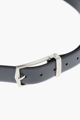 Leather Belt with Interchangeable Buckles 35mm